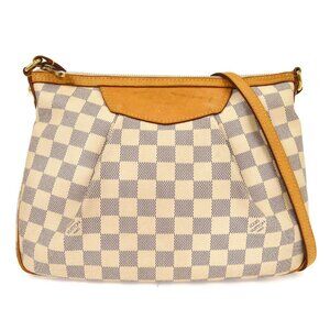 Louis Vuitton Damier Azur Siracusa PM Crossbody Bag N41113 GI2114 NQ00008